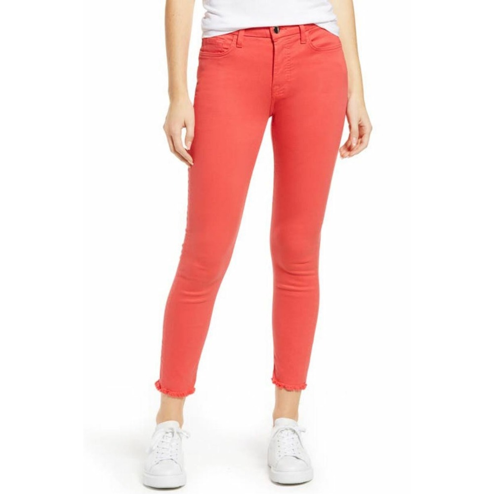 Jen7 7 For All Mankind Women Ankle Skinny Jeans Ruby Red GS0670352 Size 18 NEW